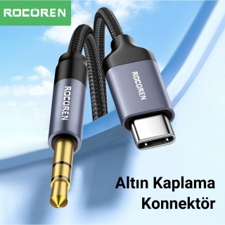 Rocoren Type-C to 3.5mm Jack Dönüştürücü