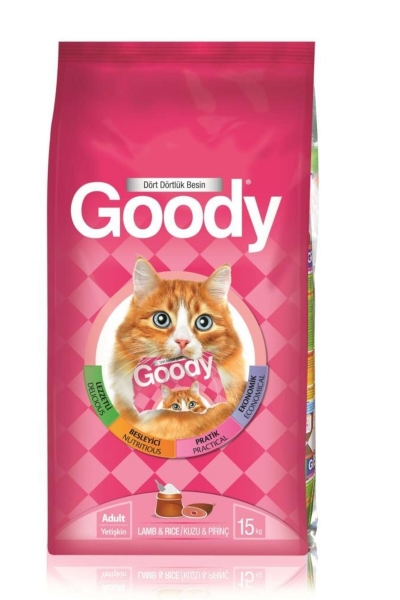 Goody Kuzu Etli ve Pirinçli Yetişkin 15 kg Kedi Maması