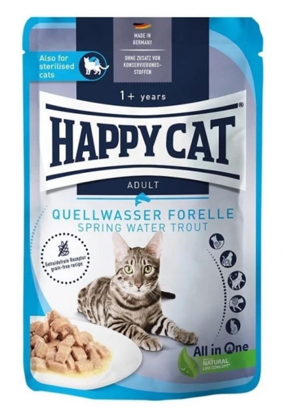 Happy Cat Alabalıklı Tahılsız Yetişkin 85 gr Kedi Maması