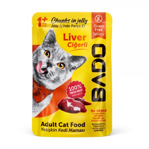 Bado Yetişkin Ciğerli 85gr Kedi Maması