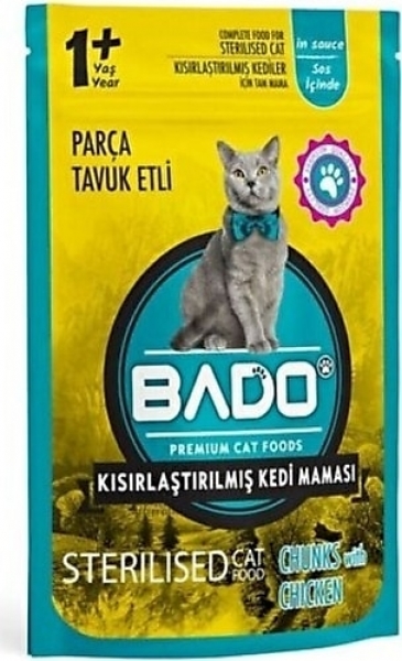 Bado Tavuklu Kısırlaştırılmış 85 gr Kedi Maması