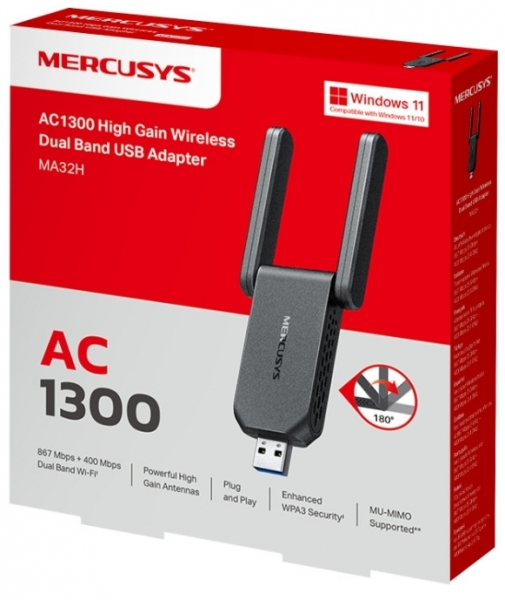 Mercusys MA32H Kablosuz Ağ Adaptörü