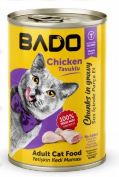 Bado Tavuk Etli Yetişkin 400 gr Kedi Maması