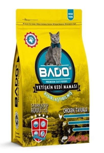 Bado Tavuklu Yetişkin 1500 gr Kedi Maması