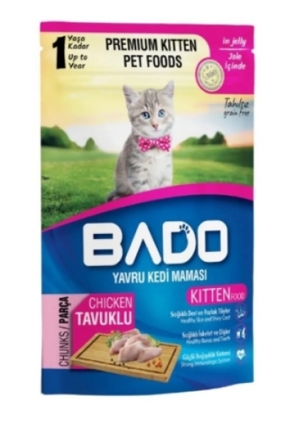 Bado Tavuk Etli Yavru 85 gr Kedi Maması