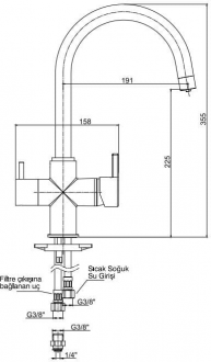 E.C.A. Icon Dual Flow 102118138H Eviye Bataryası