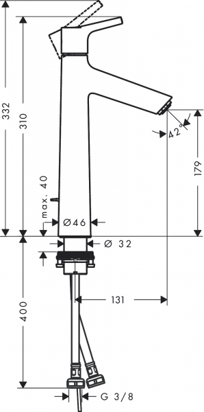 Hansgrohe Talis S 72031000 Lavabo Bataryası