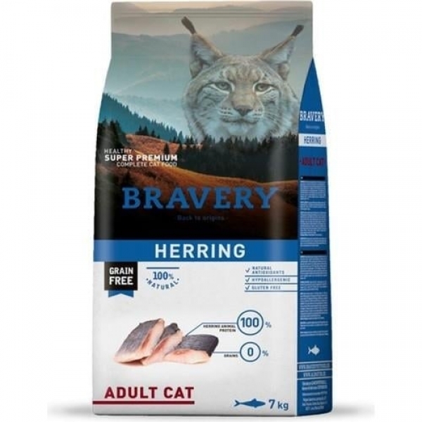Bravery Tahılsız Ringa Balıklı 7 kg Kedi Maması