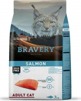 Bravery Tahılsız Yetişkin Somonlu 7 kg Kedi Maması