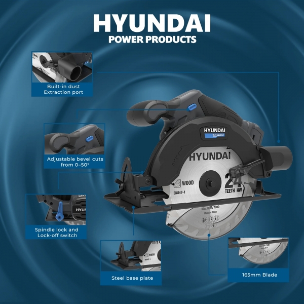 Hyundai CS20S-165 Solo Daire Testere