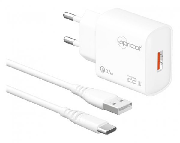 Apricot APC-U422T 22W Şarj Aleti (USB Type-C)