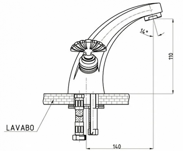 GPD Antik Kartal NT7029 Lavabo Bataryası