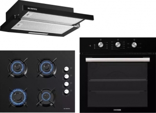 Kumtel Siyah Ankastre Set KO-40TAHDF + B66 - Sf2 (MT) + DS6-905