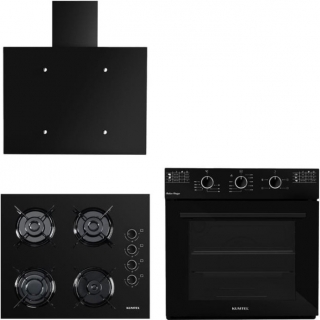 Kumtel Italian Design Siyah Ankastre Set KO-40 TAHDF + Italian Design B66-SF2(MT) + DF6-833