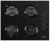 Kumtel Italian Design Siyah Ankastre Set KO-40 TAHDF + Italian Design B66-SF2(MT) + DF6-833