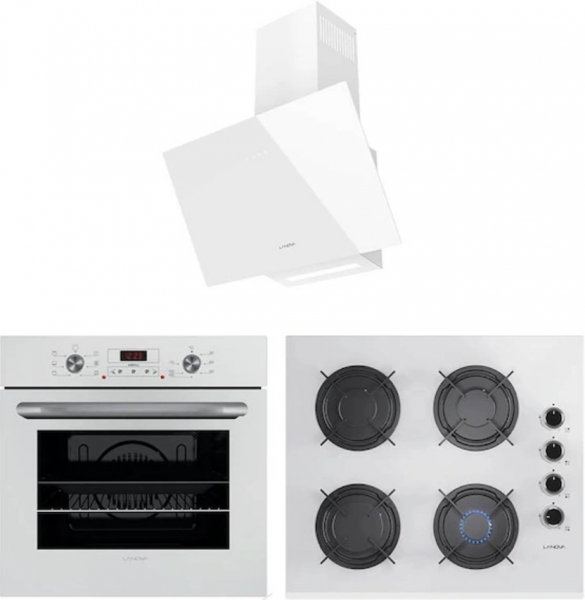 Lanova İnci Beyaz Ankastre Set 16400-202 + 3206W01 + 3220W6