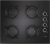 Lanova Black Ankastre Set 16400-201 + 3207B01 + 3220B6