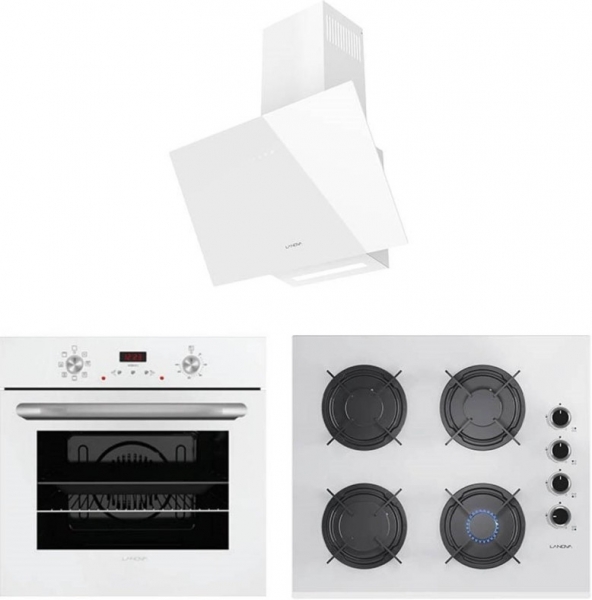 Lanova White Ankastre Set 16400-202 + 3207W01 + 3220W6