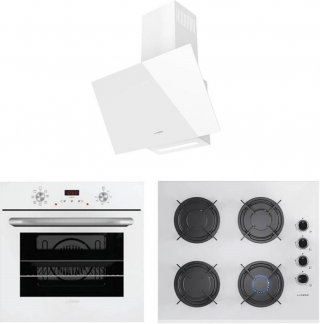 Lanova White Ankastre Set 16400-202 + 3207W01 + 3220W6