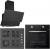 Luno Siyah Ankastre Set CS5335B01 + F6502B01 + 3420.6.B01