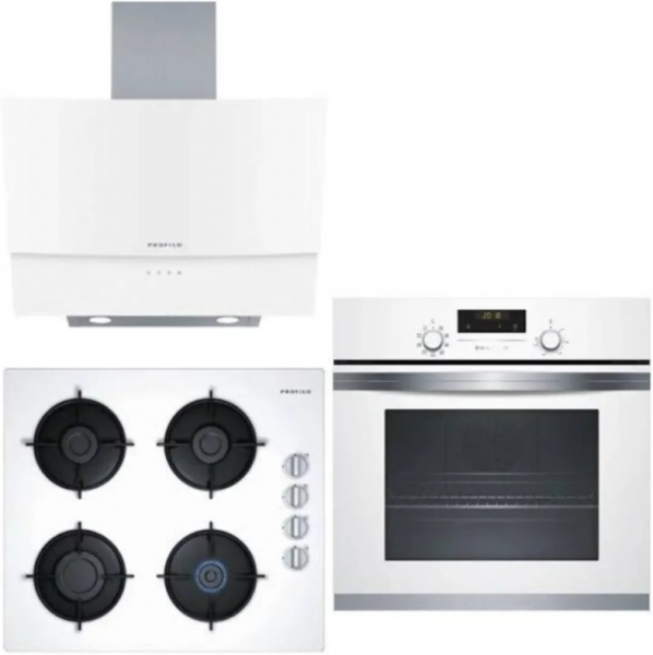 Profilo Beyaz Ankastre Set OO36P2O10D + FRMA126B + DVE6G520