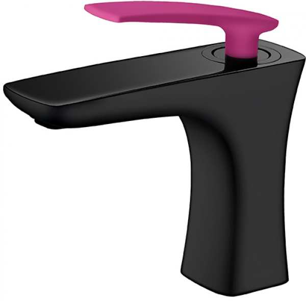 Newarc Life 981521B-01 Lavabo Bataryası (Siyah / Pembe)