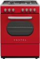 Vestel Retro SF 84011 DG Kırmızı Solo Fırın