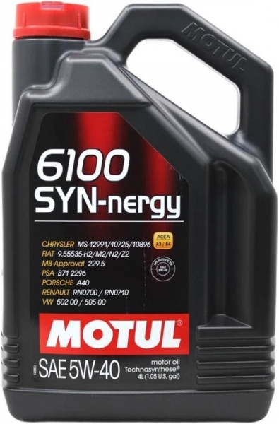 Motul 6100 SYN-Nergy 5W-40 Motor Yağı (4 litre)