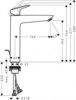 Hansgrohe Logis 71095000 Lavabo Bataryası