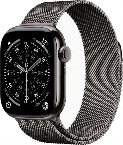 Apple Watch Series 11 Cellular 42mm Titanyum Kasa ve Milano Loop Akıllı Saat
