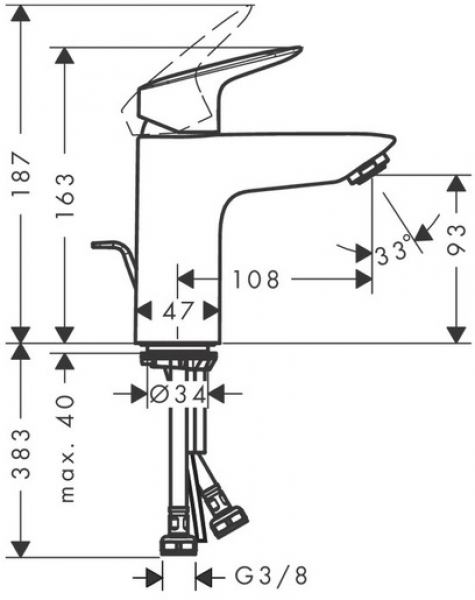 Hansgrohe Logis 71100000 Lavabo Bataryası