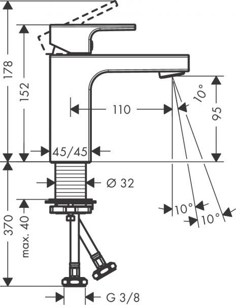 Hansgrohe Vernis Shape 71569000 Lavabo Bataryası