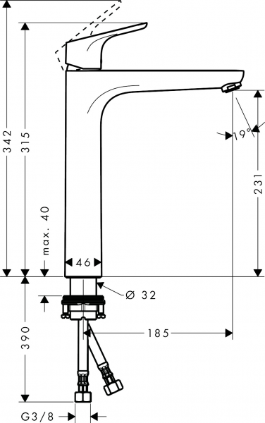 Hansgrohe Focus 31532000 Lavabo Bataryası
