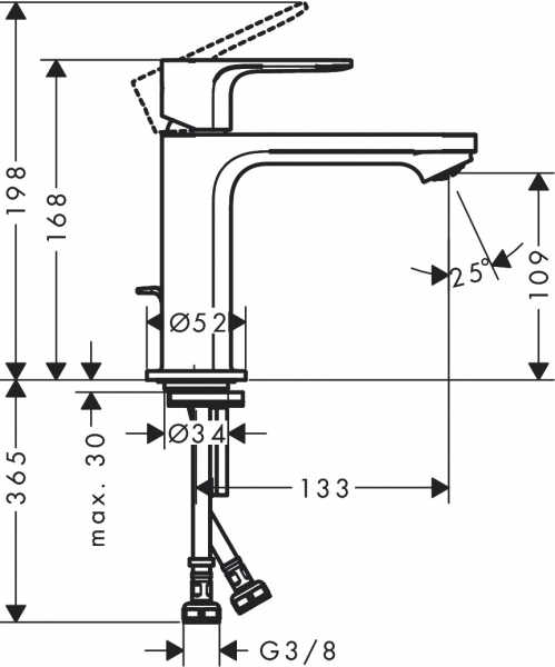 Hansgrohe Rebris E 72560000 Lavabo Bataryası