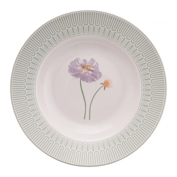 Emsan New Bone Poppy 28 Parça Yemek Takımı