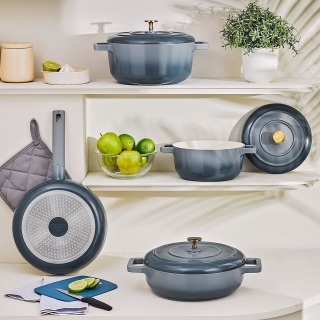 Emsan Blue Royal 7 Parça Tencere Seti