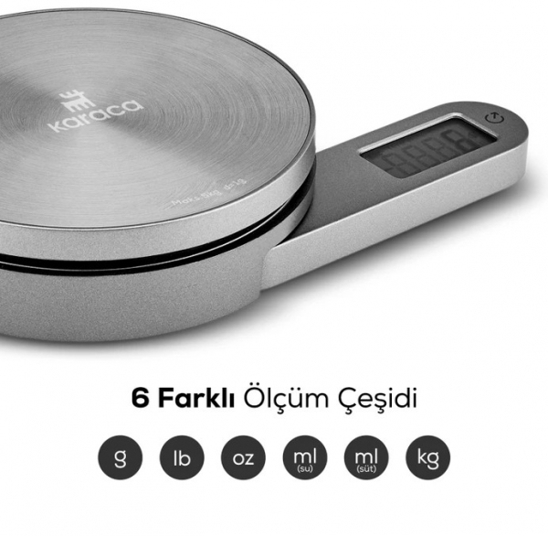 Karaca Gastro Scale 1003 Self Power Mutfak Terazisi