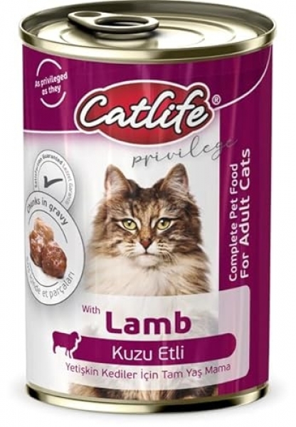 Catlife Kuzu Etli Yetişkin 400 gr Kedi Maması