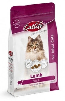Catlife Kuzu Etli Yetişkin 1 kg Kedi Maması