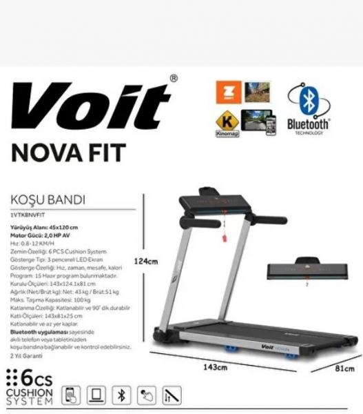 Voit Novafit Koşu Bandı