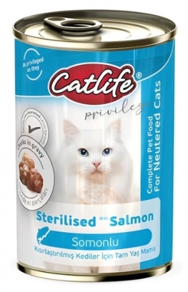 Catlife Somonlu Kısırlaştırılmış 400 gr Kedi Maması