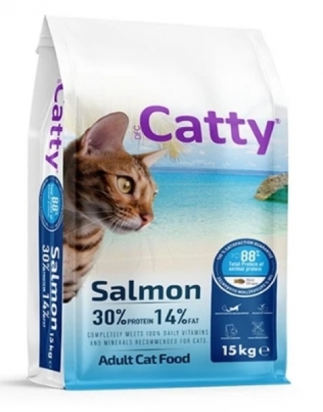 Catty Somonlu Yetişkin 15 kg Kedi Maması
