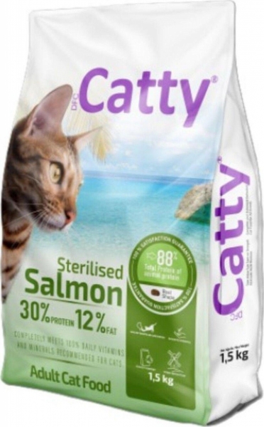 Catty Somonlu Kısırlaştırılmış 1.5 kg Kedi Maması