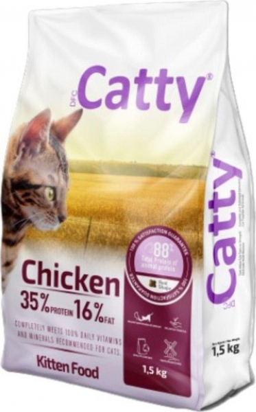 Catty Tavuklu Yavru 1.5 kg Kedi Maması