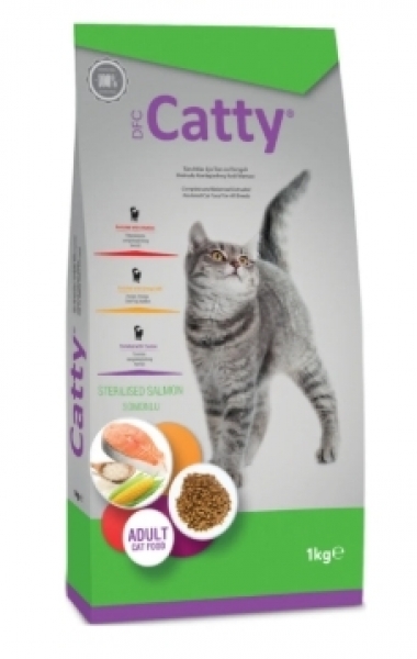 Catty Somonlu Kısırlaştırılmış 1 kg Kedi Maması