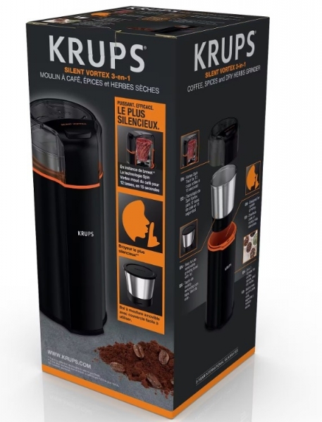Krups Silent Vortex GX332810 Kahve ve Baharat Öğütücü