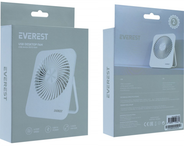 Everest EFN-601 Masaüstü Vantilatör