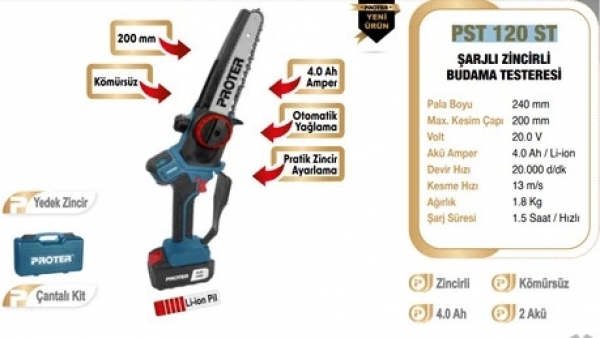 Proter PST 120 ST Budama Testeresi