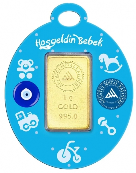 Ahlatcı 24 Ayar 1 Gram Altın Erkek Bebek