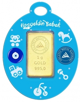 Ahlatcı 24 Ayar 1 Gram Altın Erkek Bebek